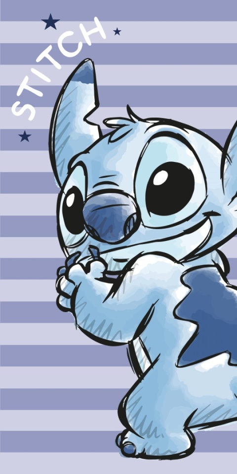 Stitch Ręcznik kąpielowy plażowy szybkoschnący Stich Tropical 70x140