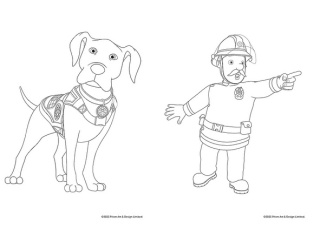 Strażak Sam kolorowanka Colouring book