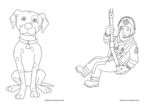 Strażak Sam kolorowanka Colouring book