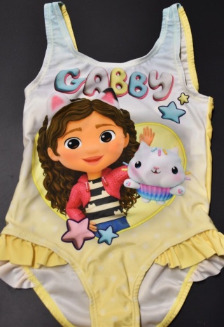 Strój kąpielowy dziecięcy jednoczęściowy KOCI DOMEK GABI na basen 116/122