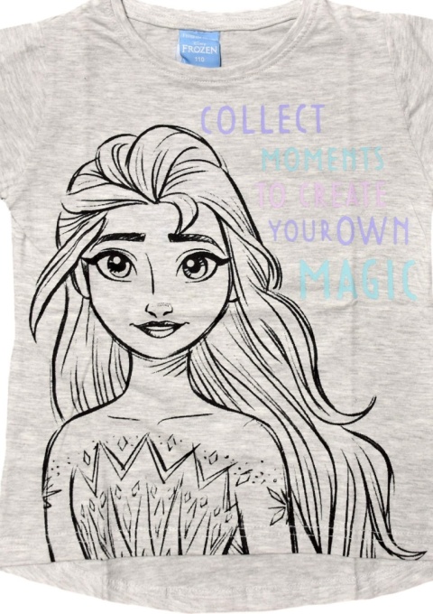 T-shirt koszulka dziecięca Kraina Lodu bluzeczka dziewczęca bawełniana 116