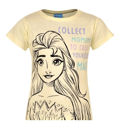 T-shirt koszulka dziecięca Kraina Lodu bluzeczka dziewczęca bawełniana 116