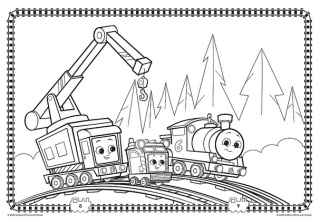 Tomek i Przyjaciele kolorowanka Colouring book Malbuch