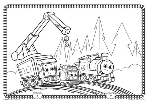 Tomek i Przyjaciele kolorowanka Colouring book Malbuch