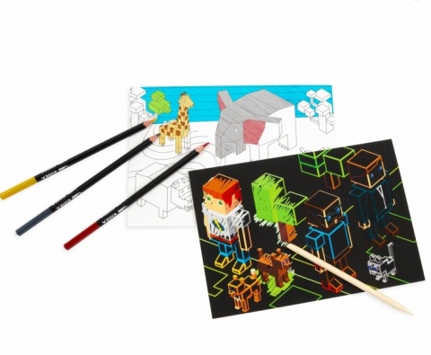 Wydrapywanka i kolorowanka GAME dla fanów minecraft