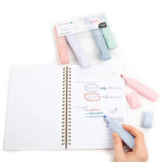 Zakreślacze markery kremowe pastelowe 6 szt KIDEA