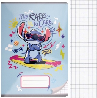 Zeszyt A5 Stitch w kratkę 16 kartek LILO I STICH unique