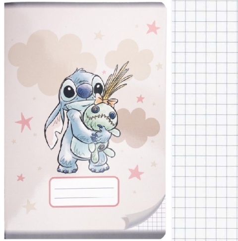 Zeszyt A5 Stitch w kratkę 16 kartek LILO I STICH unique