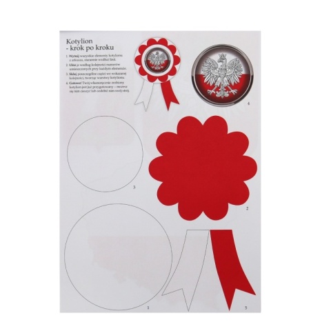 blok z motywami Polska flaga ludowe kwiaty stroje A4 15ark. 80g 30 wzorów