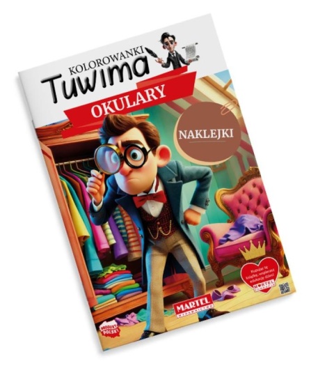 kolorowanki Tuwima z naklejkami Okulary