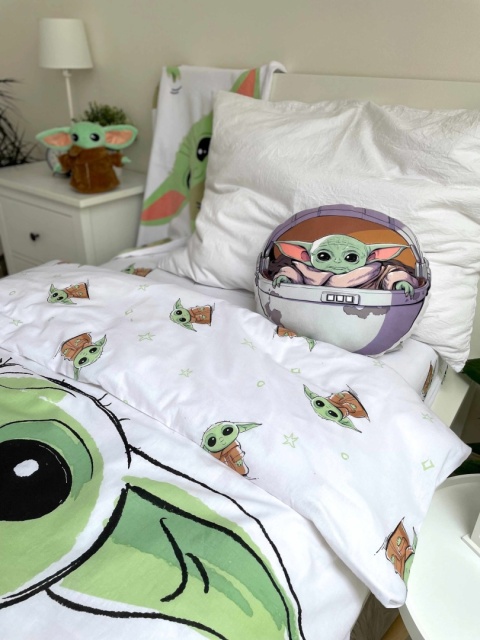 poduszka kształtka przytulanka welurowa Star Wars Mandalorian Grogu