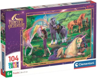 Akademia Jednorożców Puzzle Clementoni 104 EL 8005125250936 38x27 cm