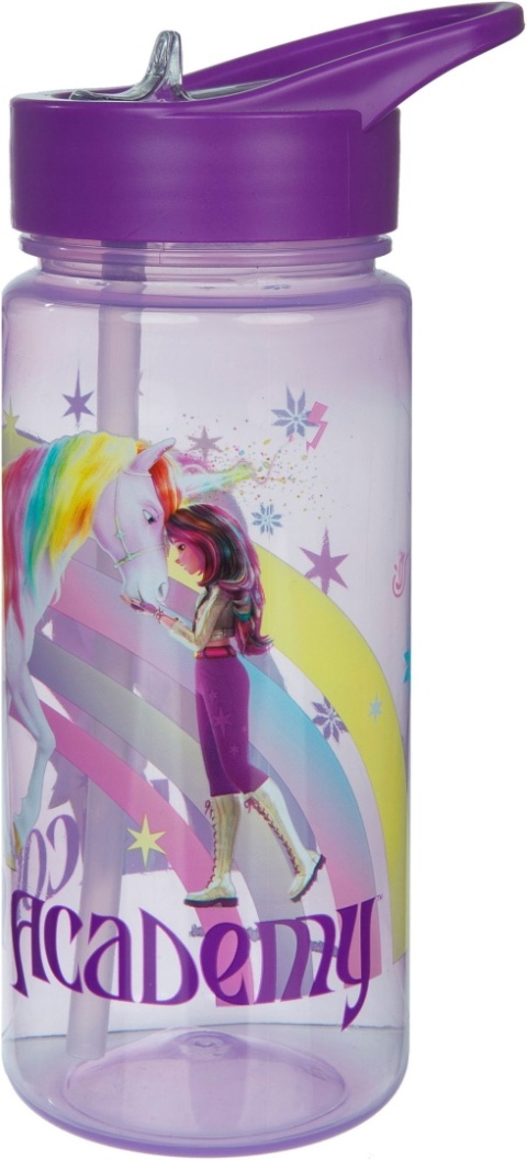 Bidon na wodę Stich kubek ze słomką ustnikiem Akademia Jednorożców 500ml