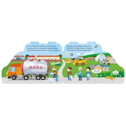 CYSTERNA Świat na kółkach. książeczka sztywnokartonowa auto z kołami
