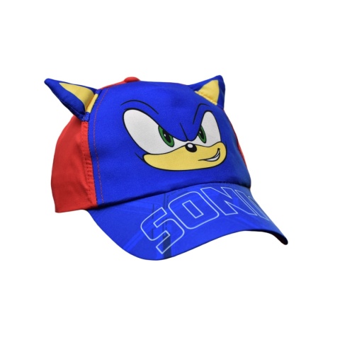 Czapka z daszkiem Sonic czapka dziecięca chłopięca letnia Uszy 7-8 lat 54cm