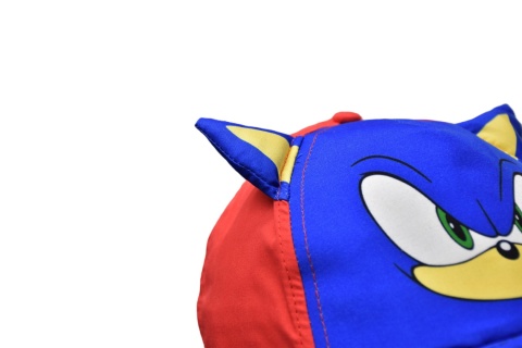 Czapka z daszkiem Sonic czapka dziecięca chłopięca letnia Uszy 7-8 lat 54cm