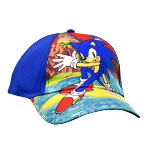 Czapka z daszkiem dziecięca Sonic letnia dla dziecka 7-8 lat 54 cm