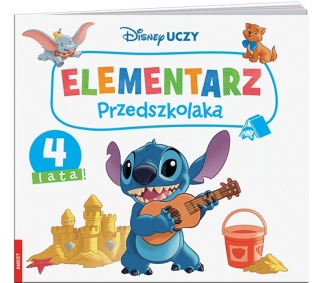 Disney Uczy Classic Stitch Elementarz przedszkolaka 4 lata zadania naklejki