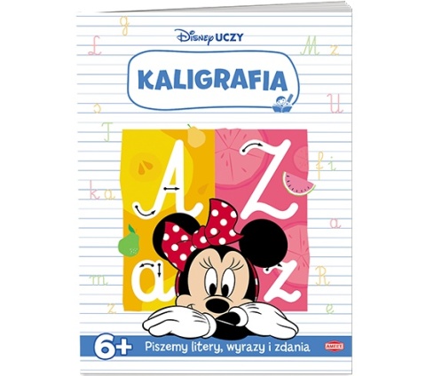 Disney Uczy Kaligrafia Myszka Minnie z naklejkami wiek 6+