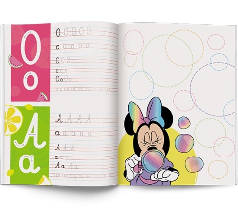Disney Uczy Kaligrafia Myszka Minnie z naklejkami wiek 6+