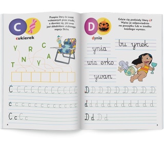 Disney Uczy Litery Lilo i Stitch Stich ćwiczenia z naklejkami 5 lat