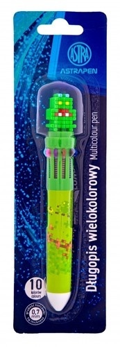 Długopis 10 kolorowy PiXEL Astra z toperem wielokolorowy