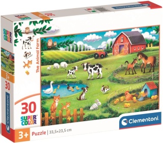 Farma zwierzęta w gospodarstwie Puzzle Clementoni 30 EL 20286