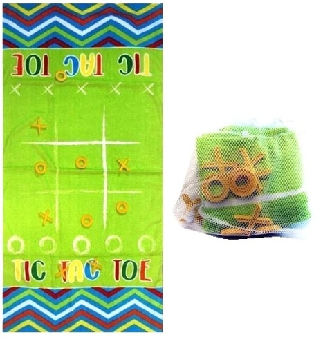 GRA KÓŁKO KRZYŻYK Ręcznik plażowy bawełna 70x140