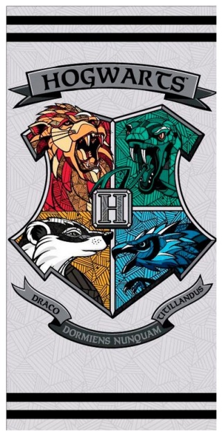 HARRY POTTER 4 domy Ręcznik kąpielowy plażowy szybkoschnący 70x140