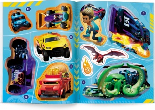 Hot Wheels let' race auta wyścigówki baw się i naklejaj duże naklejki