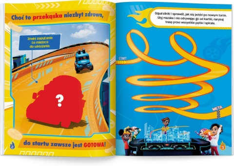 Hot Wheels let' race auta wyścigówki baw się i naklejaj duże naklejki