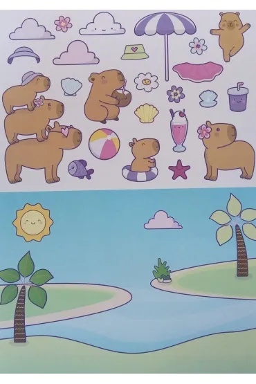 Kapibara Yummy Yum blok malarski A4 8 ark. 120 g Młody Artysta