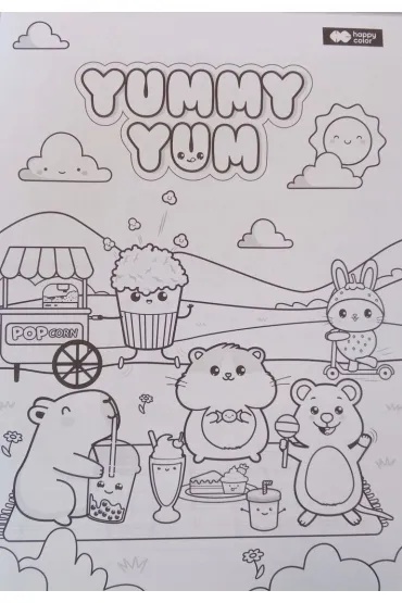 Kapibara Yummy Yum blok malarski A4 8 ark. 120 g Młody Artysta