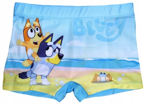 Kąpielówki Bluey i Bingo piesek Blue bokserki dziecięce chłopięce 122/128