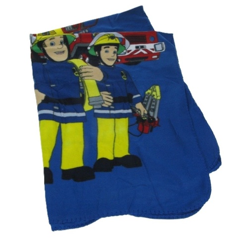 Kocyk koc polarowy Strażak Sam dziecięcy do przedszkola 100x140