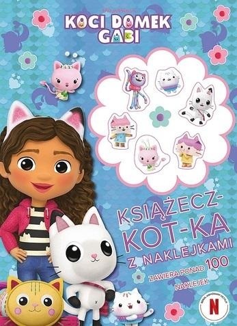 Kolorowanka z naklejkami KOCI DOMEK GABI książecz-kot-ka ponad 100 naklejek
