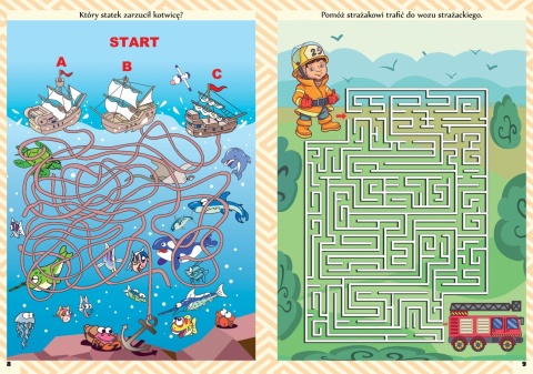 Labirynty dla dzieci 128 zagadek