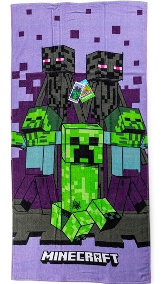 MINECRAFT Ręcznik kąpielowy plażowy bawełniany 70x140