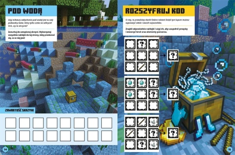 MINECRAFT naklejkowa przygoda Moby atakują ponad 200 naklejek