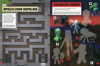 MINECRAFT naklejkowa przygoda poszukiwacze skarbów ponad 200 naklejek