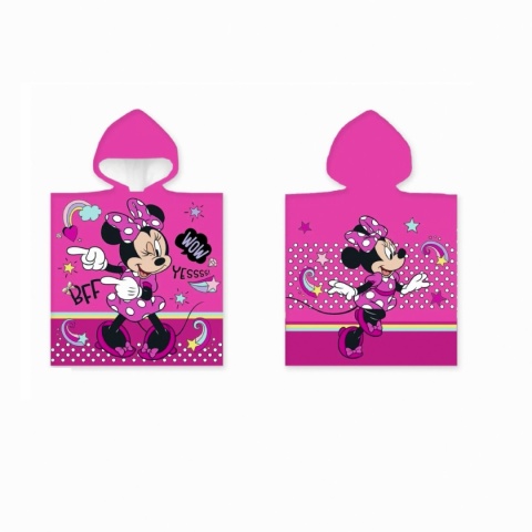 ponczo poncho dziecięce ręcznik Myszka Minnie 50X110