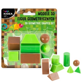 Modele 3D figur geometrycznych B Kidea PIXEL zestaw 8 modeli
