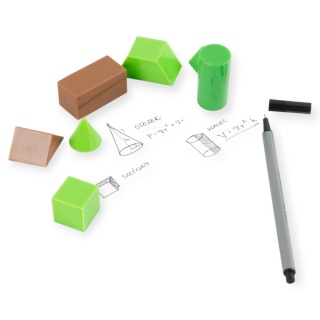 Modele 3D figur geometrycznych B Kidea PIXEL zestaw 8 modeli