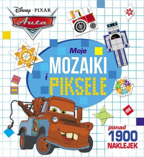 Moje mozaiki i pixele dyktando graficzne naklejki Auta Zygzak McQueen