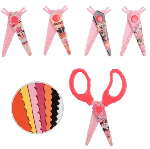 Nożyczki kreatywne z wzorkami MYSZKA MINNIE 5 szt