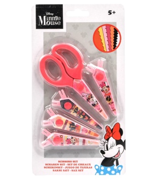 Nożyczki kreatywne z wzorkami MYSZKA MINNIE 5 szt