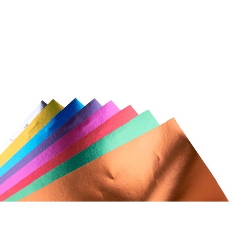 Papier kolorowy samoprzylepny metalizowanych 8 kolorów A4 REXUS