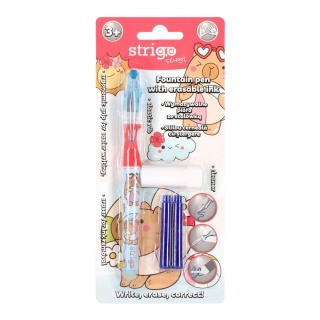 Pióro dla dzieci do nauki pisania, wymazywalne ze stalówką Kapibara