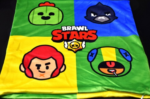 Poszewka na poduszkę jasiek Brawl Stars dekoracyjna welur 40x40 Velvet