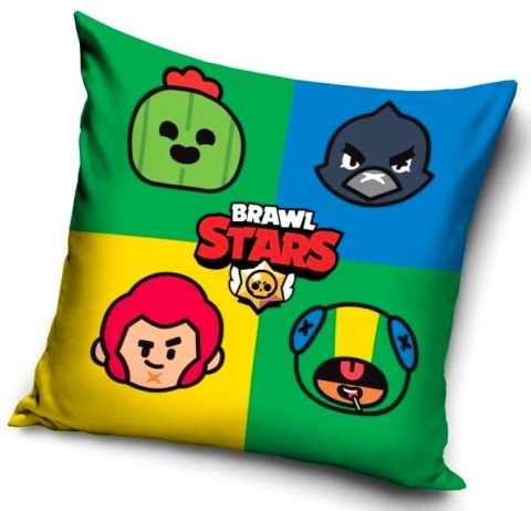 Poszewka na poduszkę jasiek Brawl Stars dekoracyjna welur 40x40 Velvet